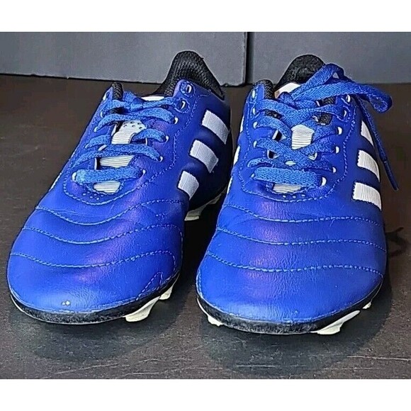 adidas Other - Adidas Goletto VIII FGJ Soccer Cleats Blue/ White Shoes Kids Size 5 GW6162